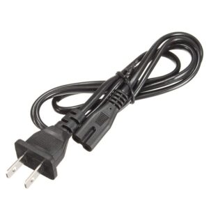 Cable de alimentación tipo figura de 8 (IEC 60320 C7) estándar de color negro