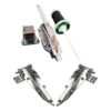 Kit de Cerrojo Chapa C y Bisagras Puerta Camara Frigorifica